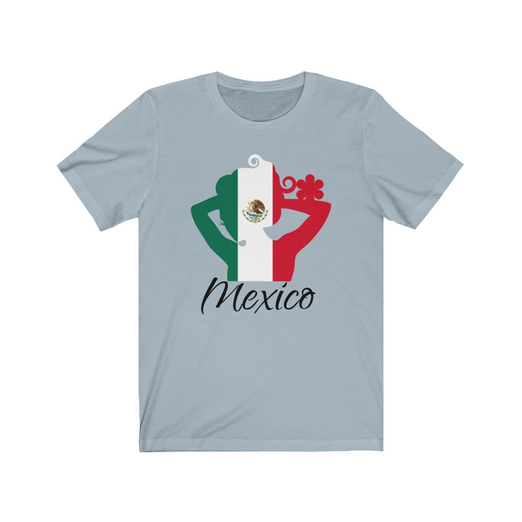 Mexico Lady Flag Premium Tee 1 - Unisex