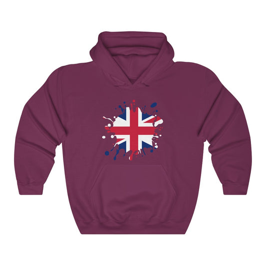 United Kingdom Splat Flag Hoodie Sweatshirt - Unisex