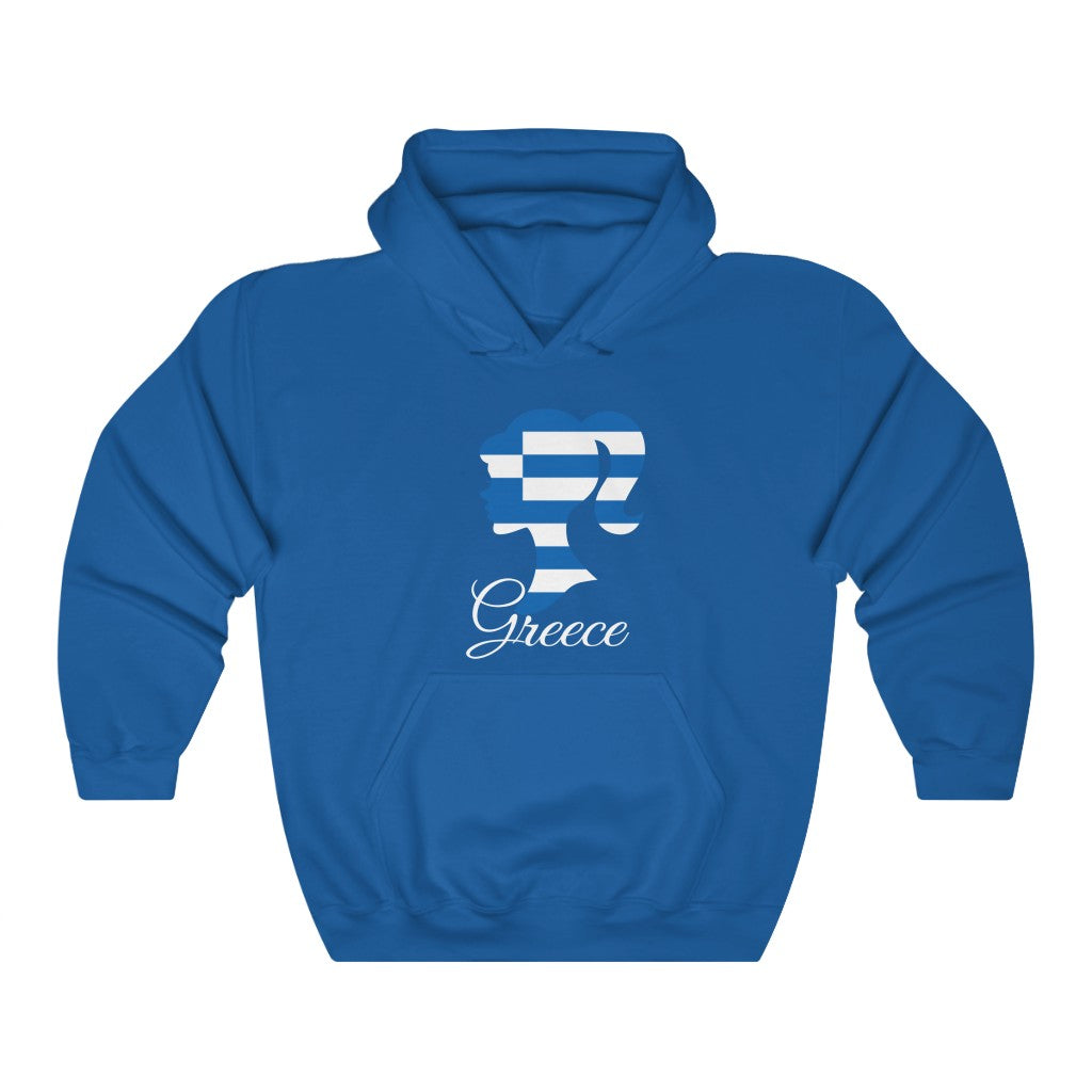Greece Girl Flag Hoodie Sweatshirt 2 - Unisex