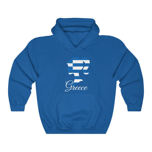 Greece Girl Flag Hoodie Sweatshirt 2 - Unisex