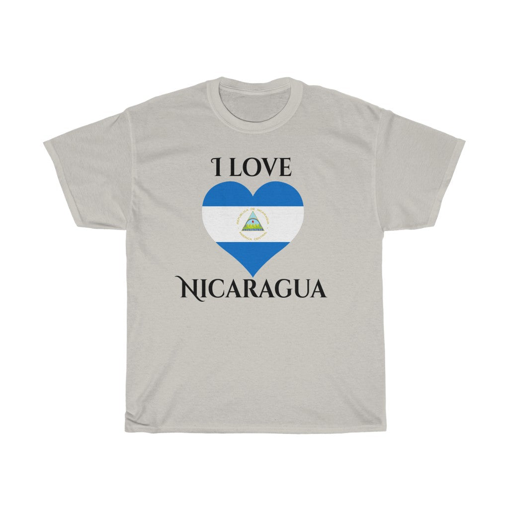 Nicaragua Heart Flag Standard Tee 1 - Unisex