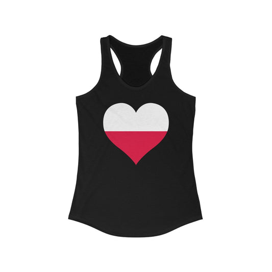 Poland Heart Flag Tank - Women