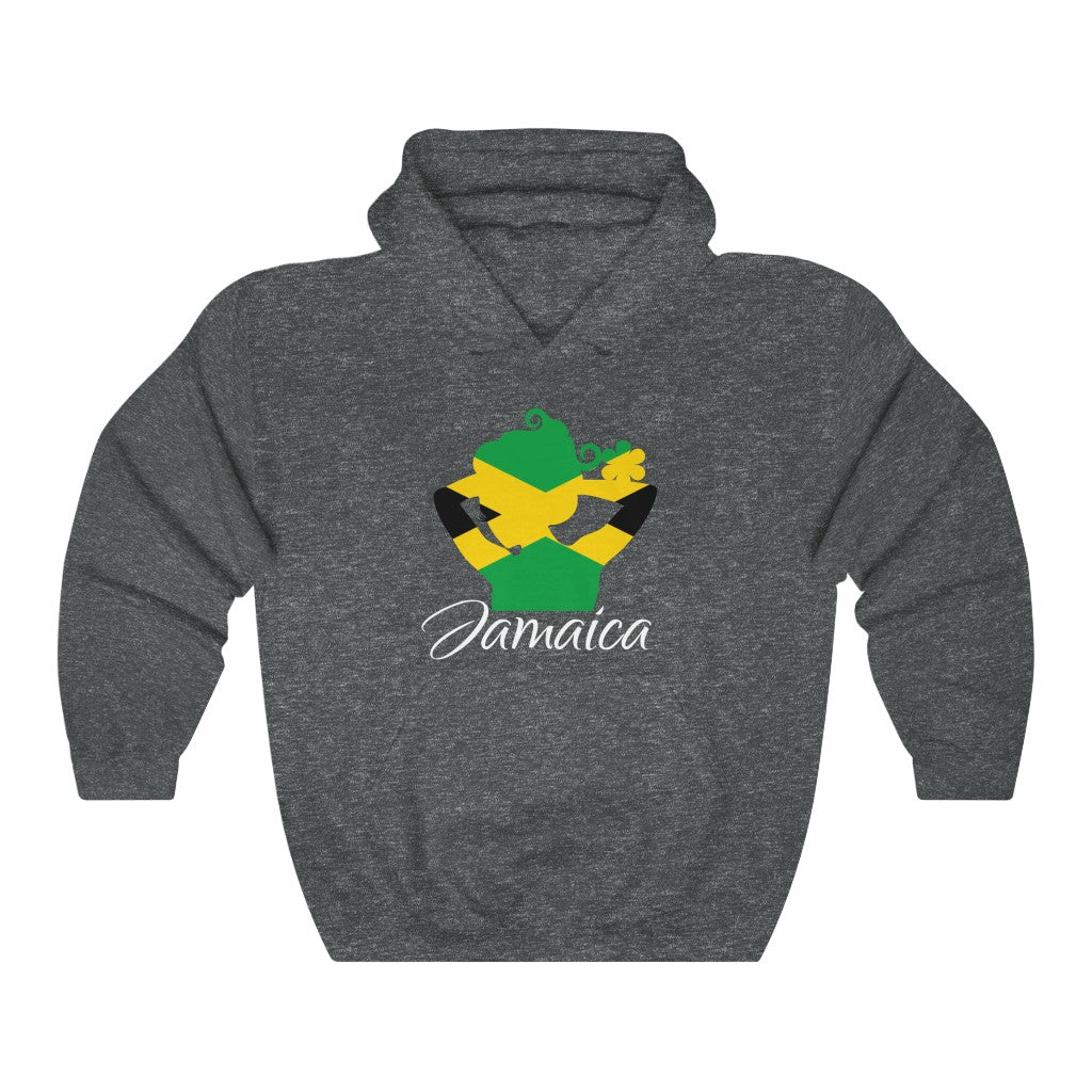Jamaica Lady Flag Hoodie Sweatshirt 2 - Unisex