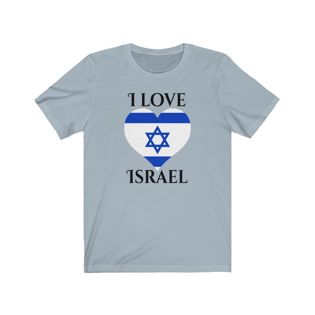 Israel Heart Flag Premium Tee 1 - Unisex