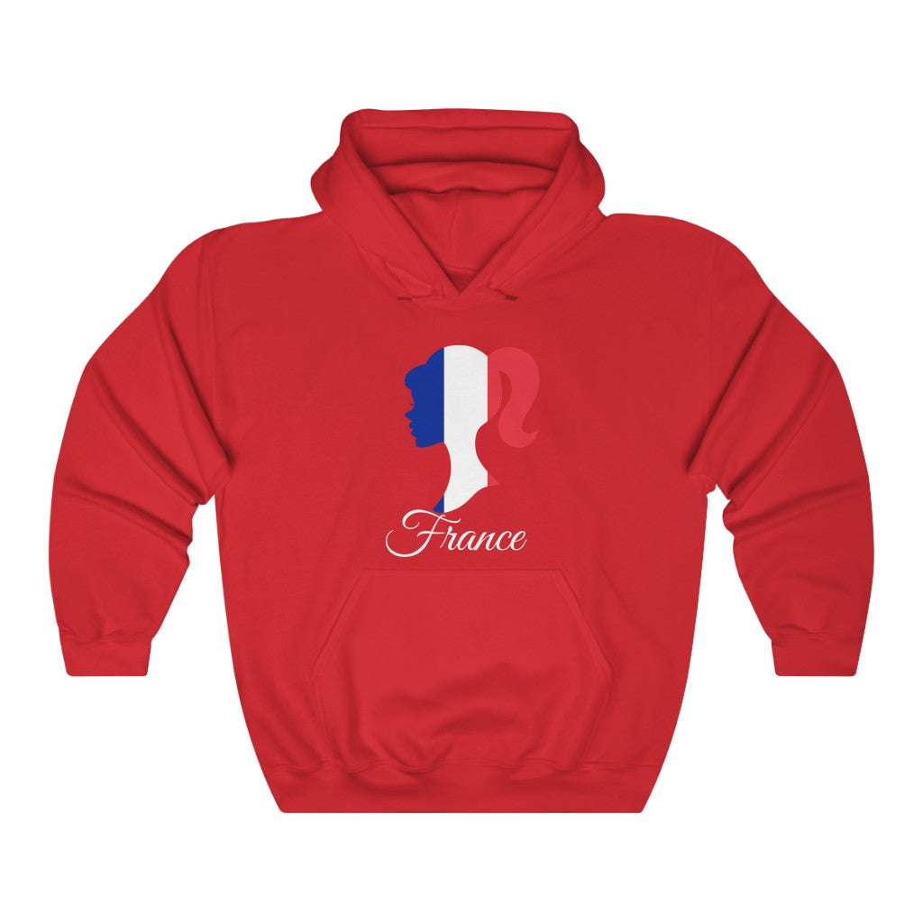France Girl Flag Hoodie Sweatshirt 2 - Unisex
