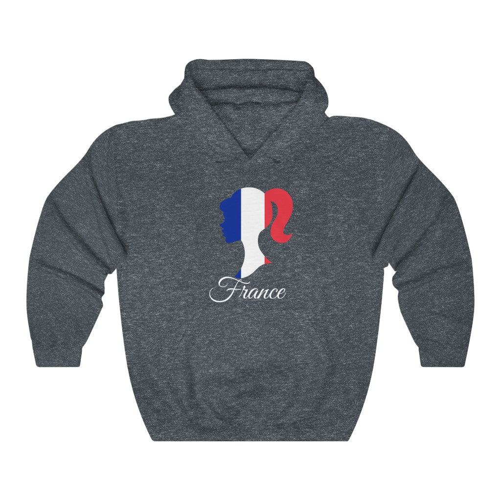 France Girl Flag Hoodie Sweatshirt 2 - Unisex