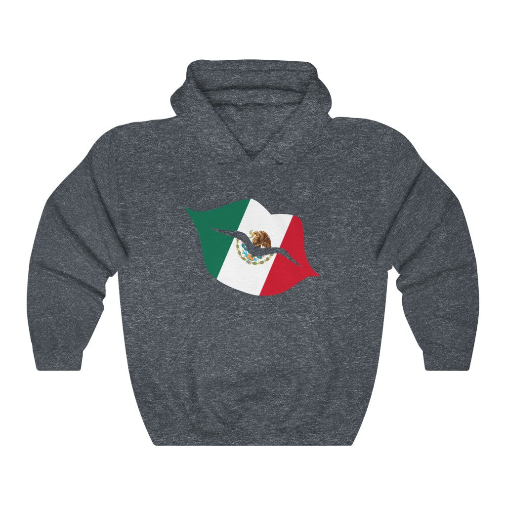 Mexico Lips Flag Hoodie Sweatshirt - Unisex