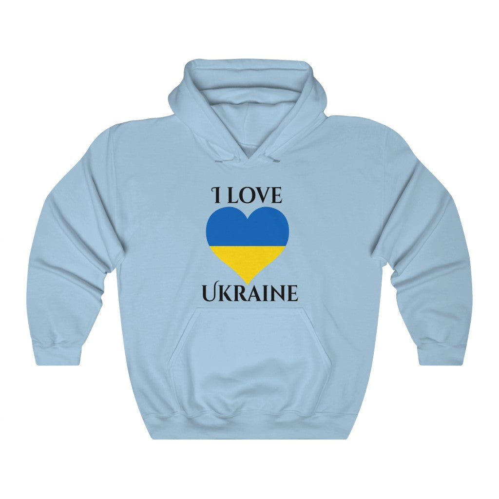 Ukraine Heart Flag Hoodie Sweatshirt 1 - Unisex