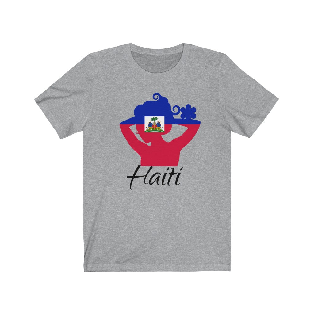 Haiti Lady Flag Premium Tee 1 - Unisex