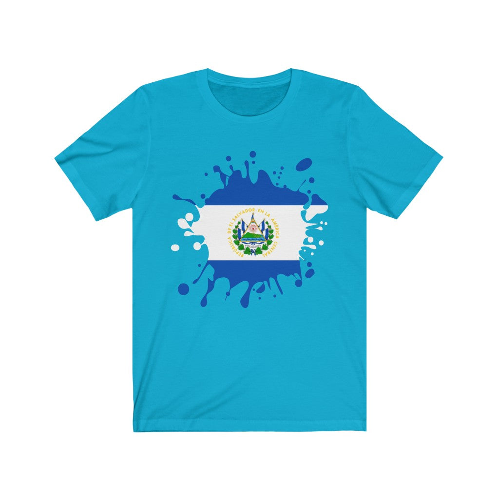 El Salvador Splat Flag Premium Tee - Unisex