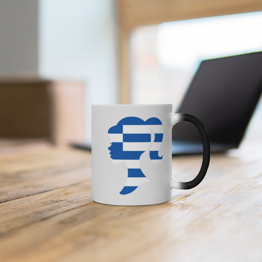 Greece Girl Color Changing Mug