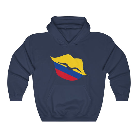 Colombia Lips Flag Hoodie Sweatshirt - Unisex