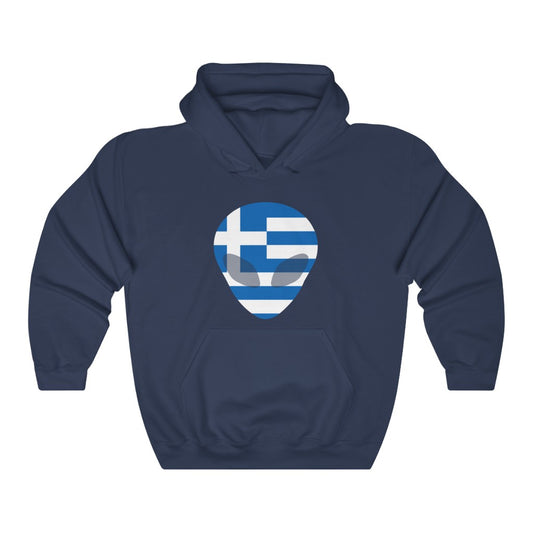 Greece Alien Flag Hoodie Sweatshirt - Unisex