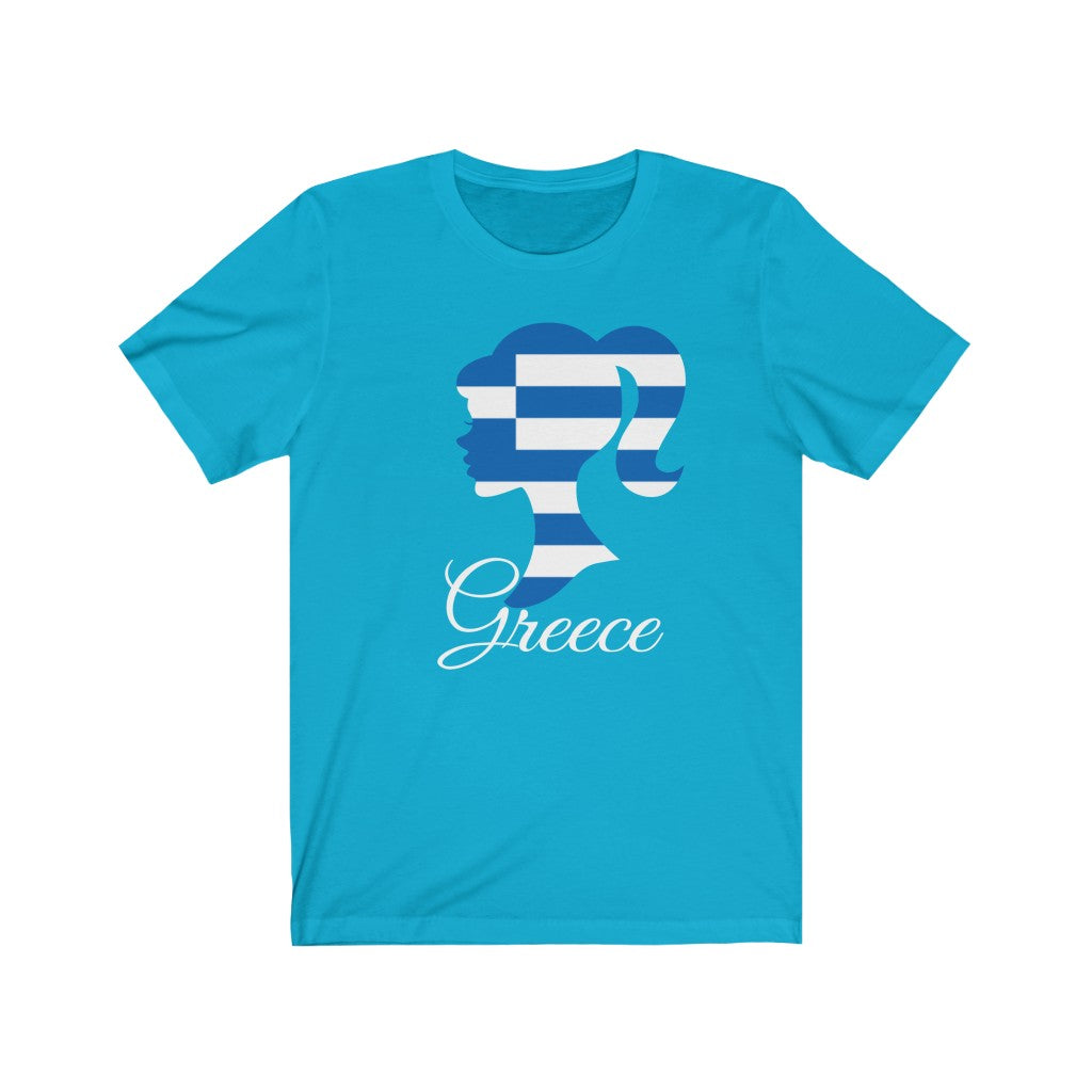 Greece Girl Flag Premium Tee 2 - Unisex