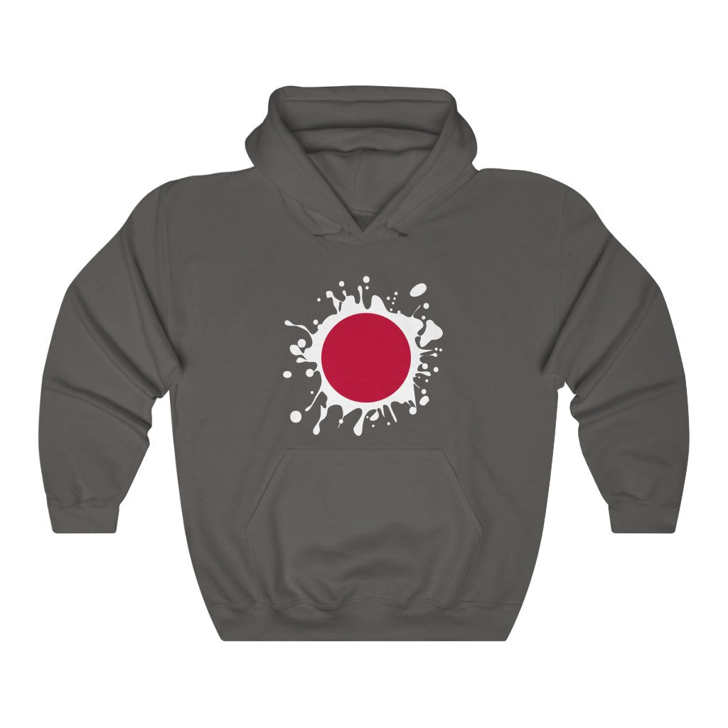 Japan Splat Flag Hoodie Sweatshirt - Unisex