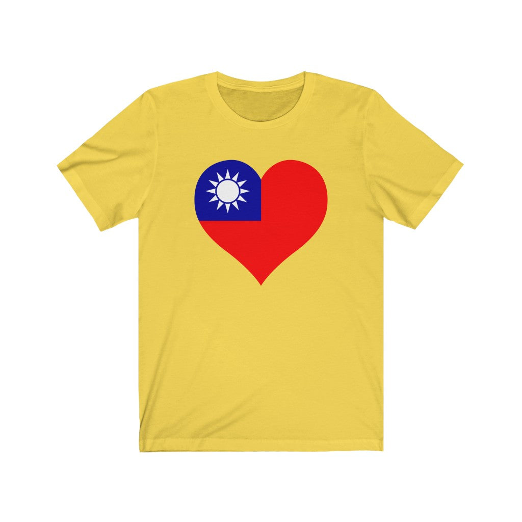 Republic of China - Taiwan Heart Flag Premium Tee - Unisex