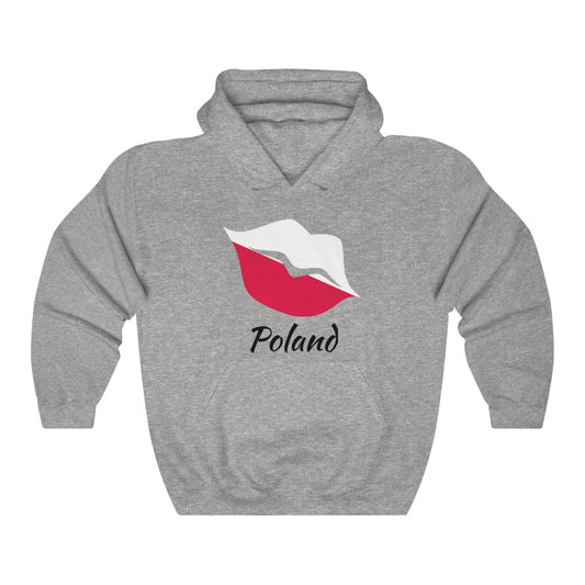 Poland Lips Flag Hoodie Sweatshirt 1 - Unisex