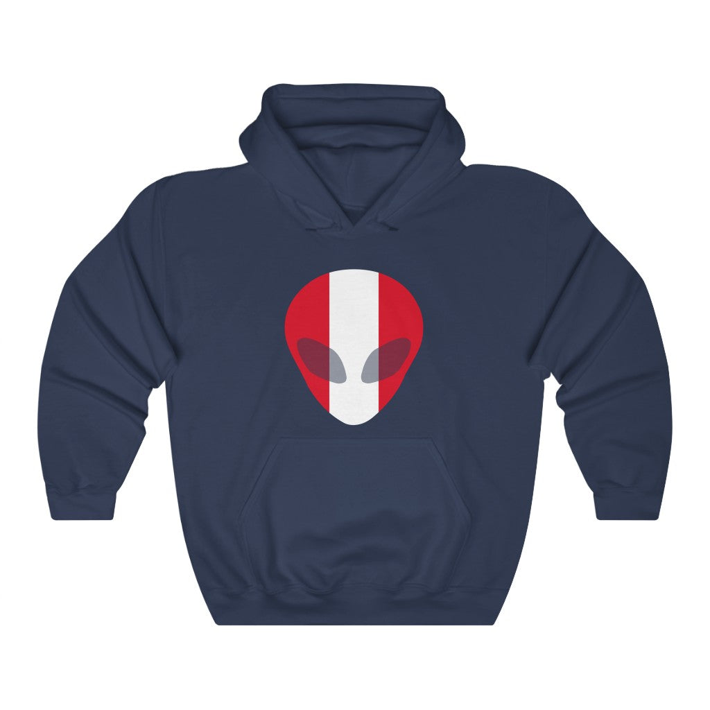 Peru Alien Flag Hoodie Sweatshirt - Unisex