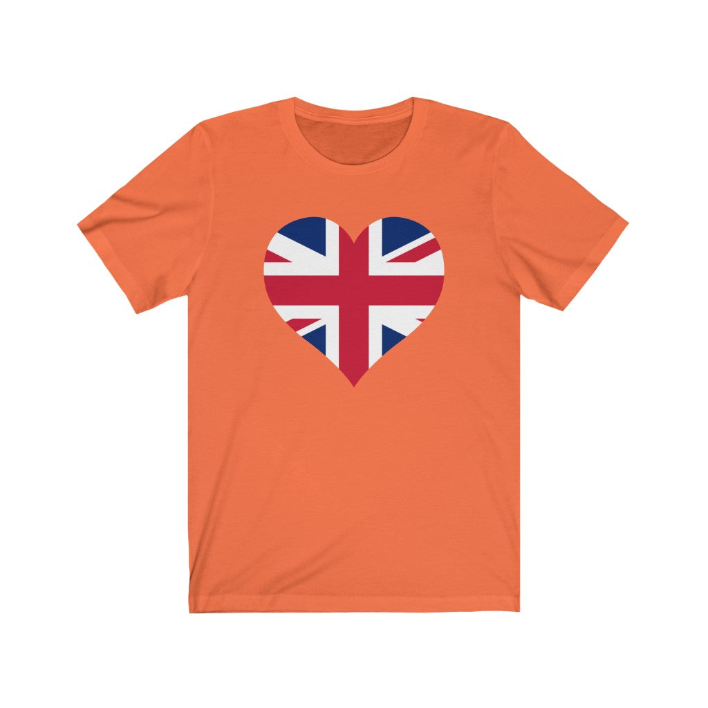United Kingdom Heart Flag Premium Tee - Unisex