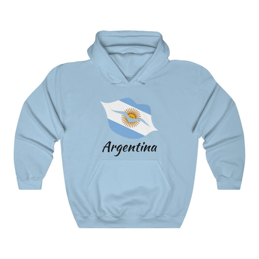 Argentina Lips Flag Hoodie Sweatshirt 1 - Unisex