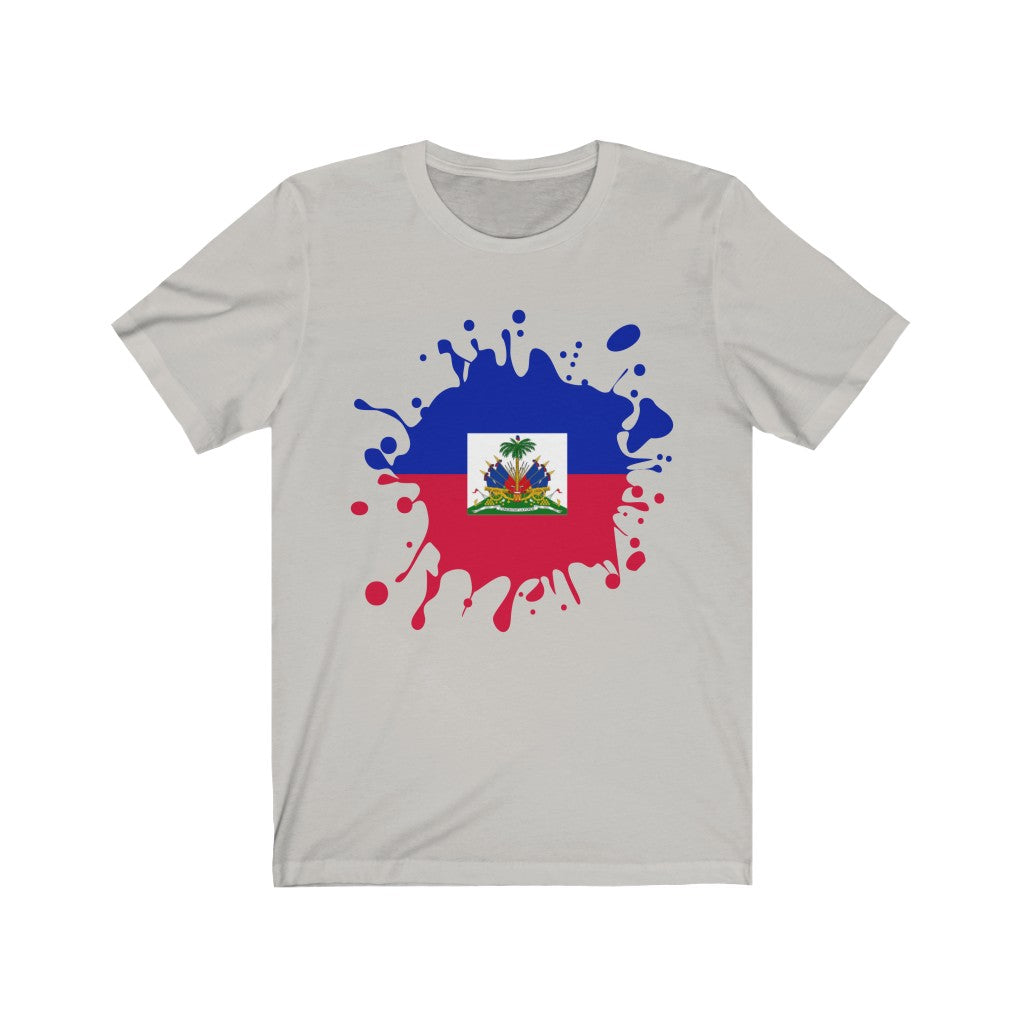 Haiti Splat Flag Premium Tee - Unisex