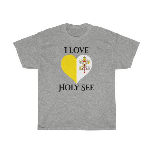 Holy See Heart Flag Standard Tee 1 - Unisex