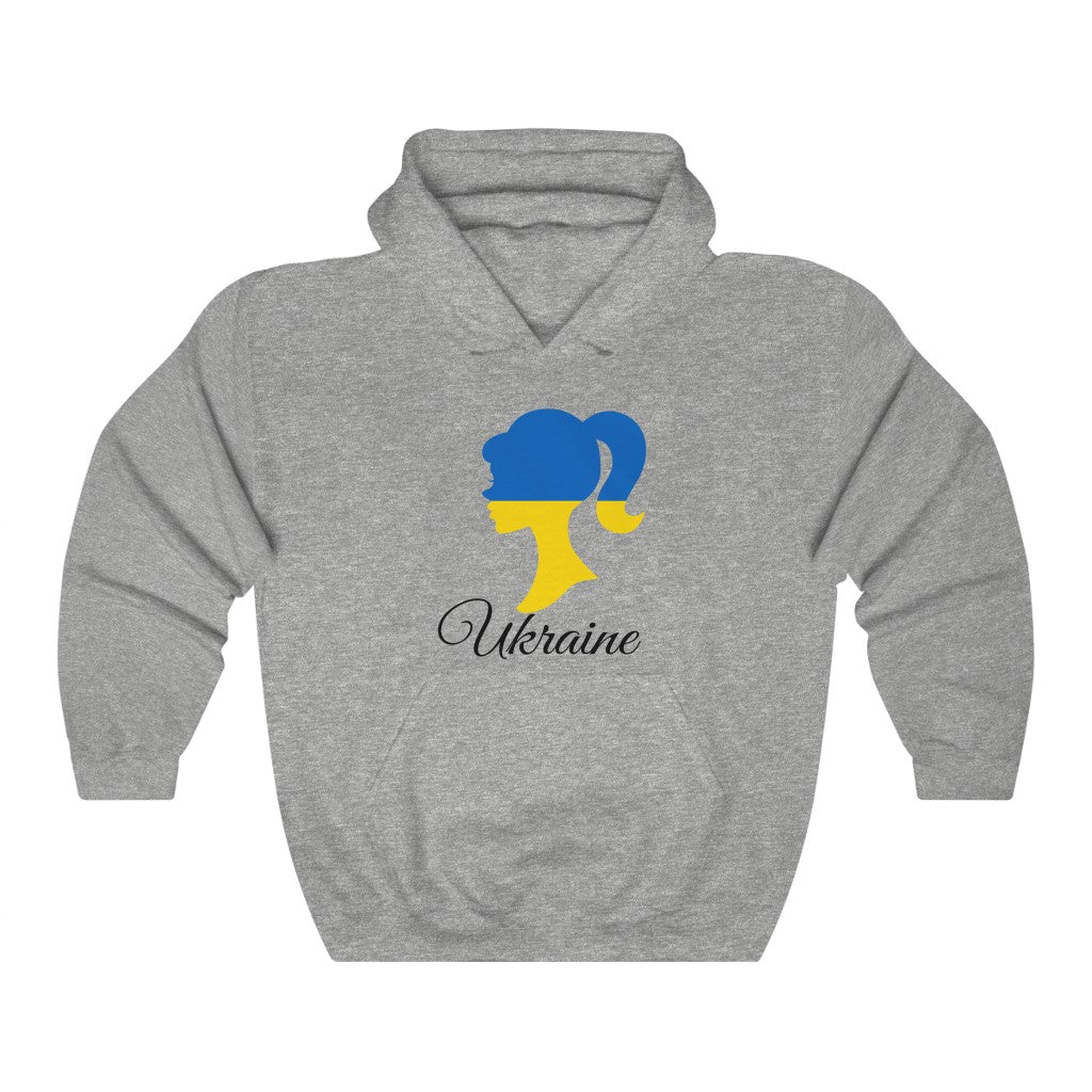 Ukraine Girl Flag Hoodie Sweatshirt 1 - Unisex