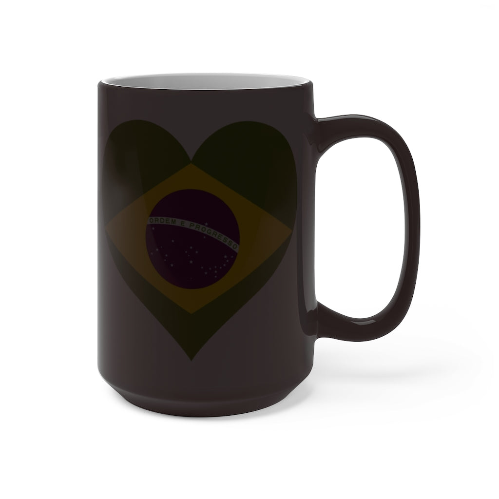 Brazil Heart Color Changing Mug
