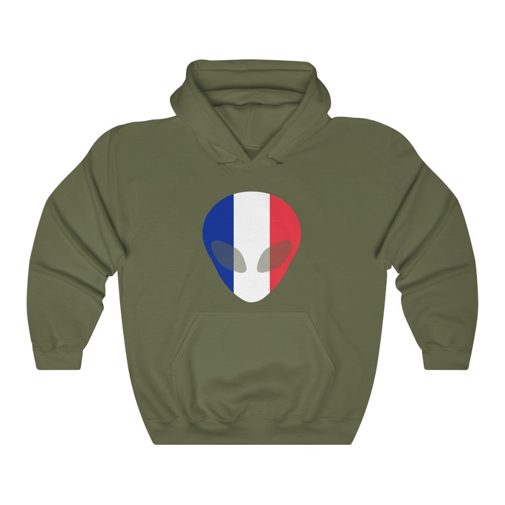 France Alien Flag Hoodie Sweatshirt - Unisex