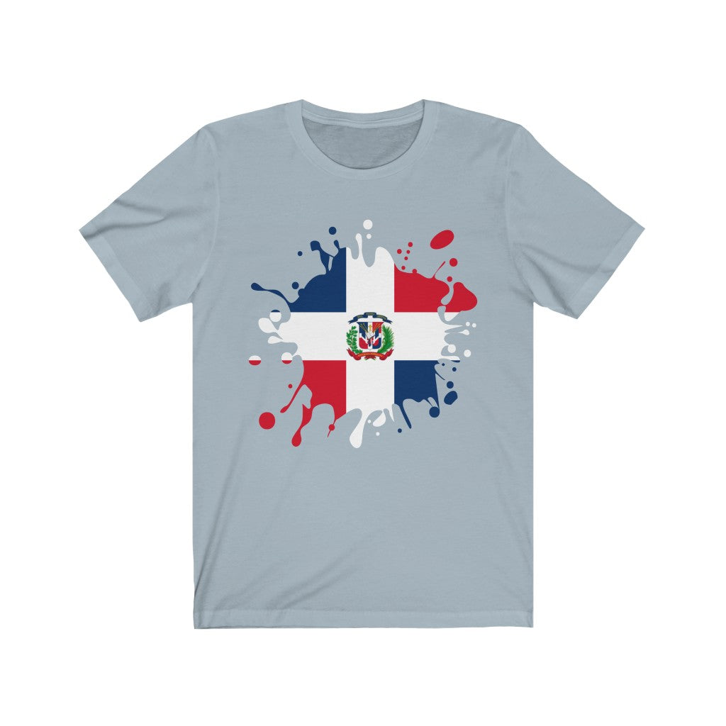 Dominican Republic Splat Flag Premium Tee - Unisex