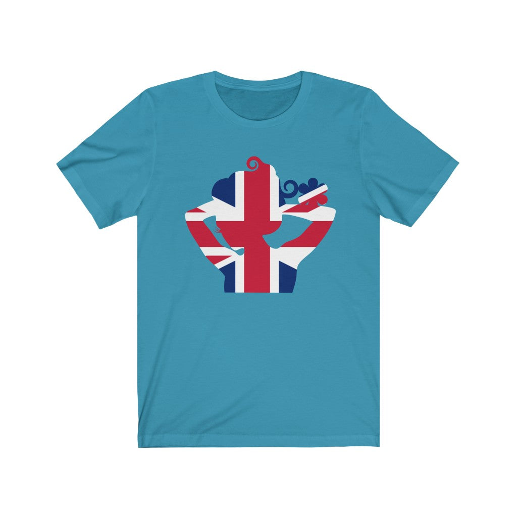 United Kingdom Lady Flag Premium Tee - Unisex