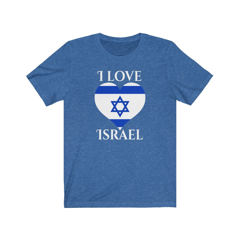 Israel Heart Flag Premium Tee 2 - Unisex