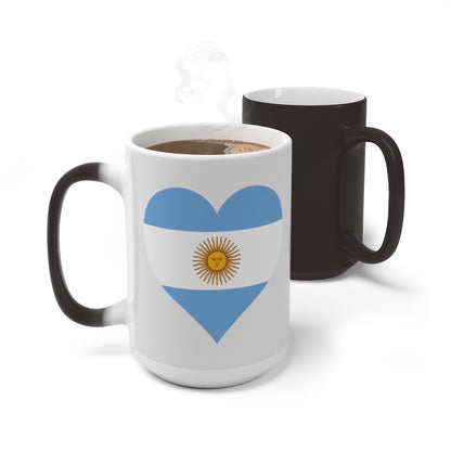 Argentina Heart Color Changing Mug