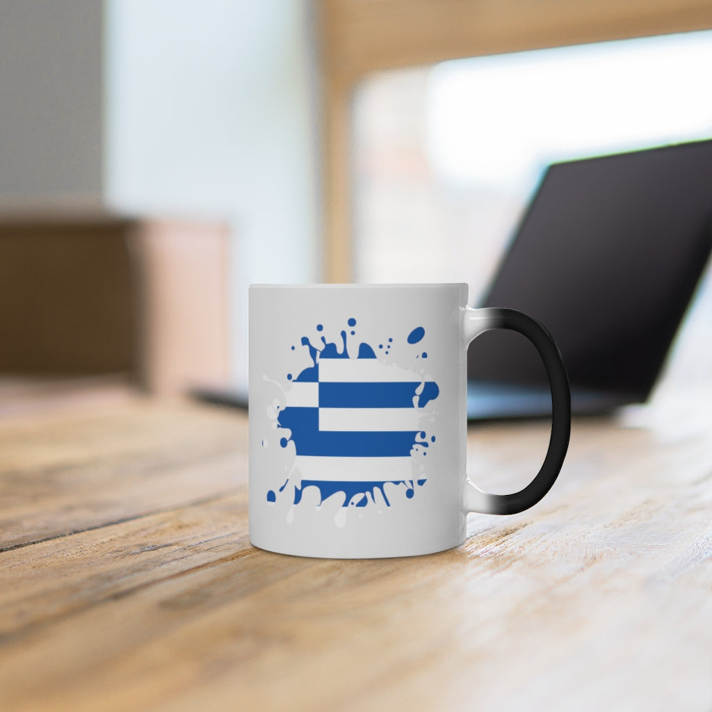Greece Splat Color Changing Mug