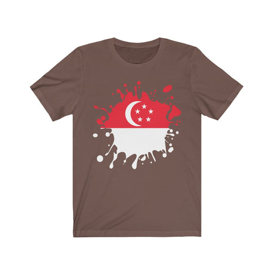 Singapore Splat Flag Premium Tee - Unisex