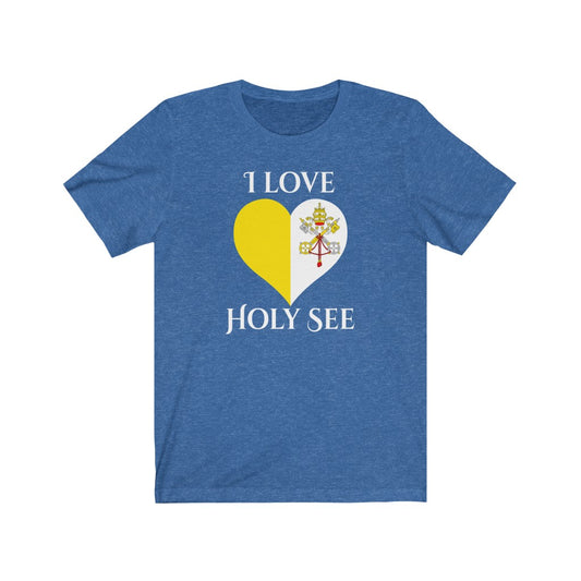 Holy See Heart Flag Premium Tee 2 - Unisex