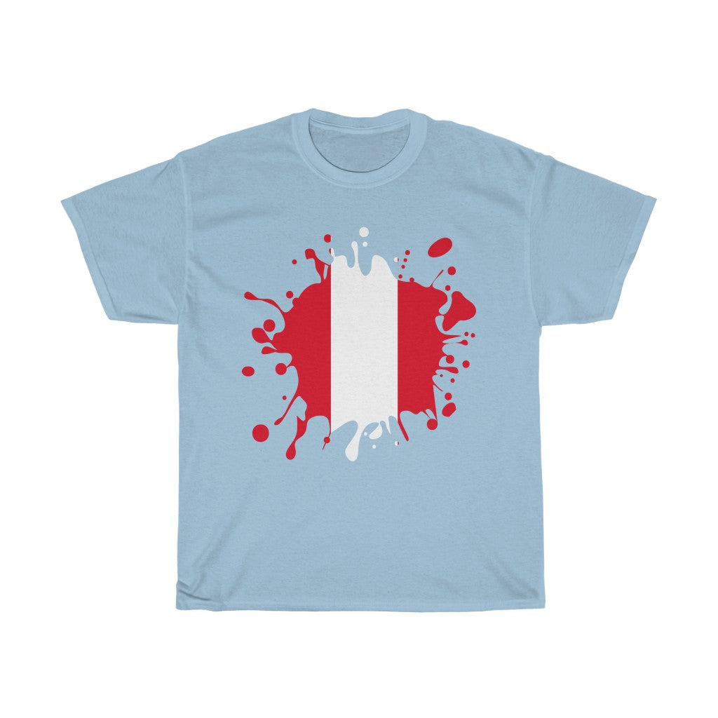 Peru Splat Flag Standard Tee - Unisex