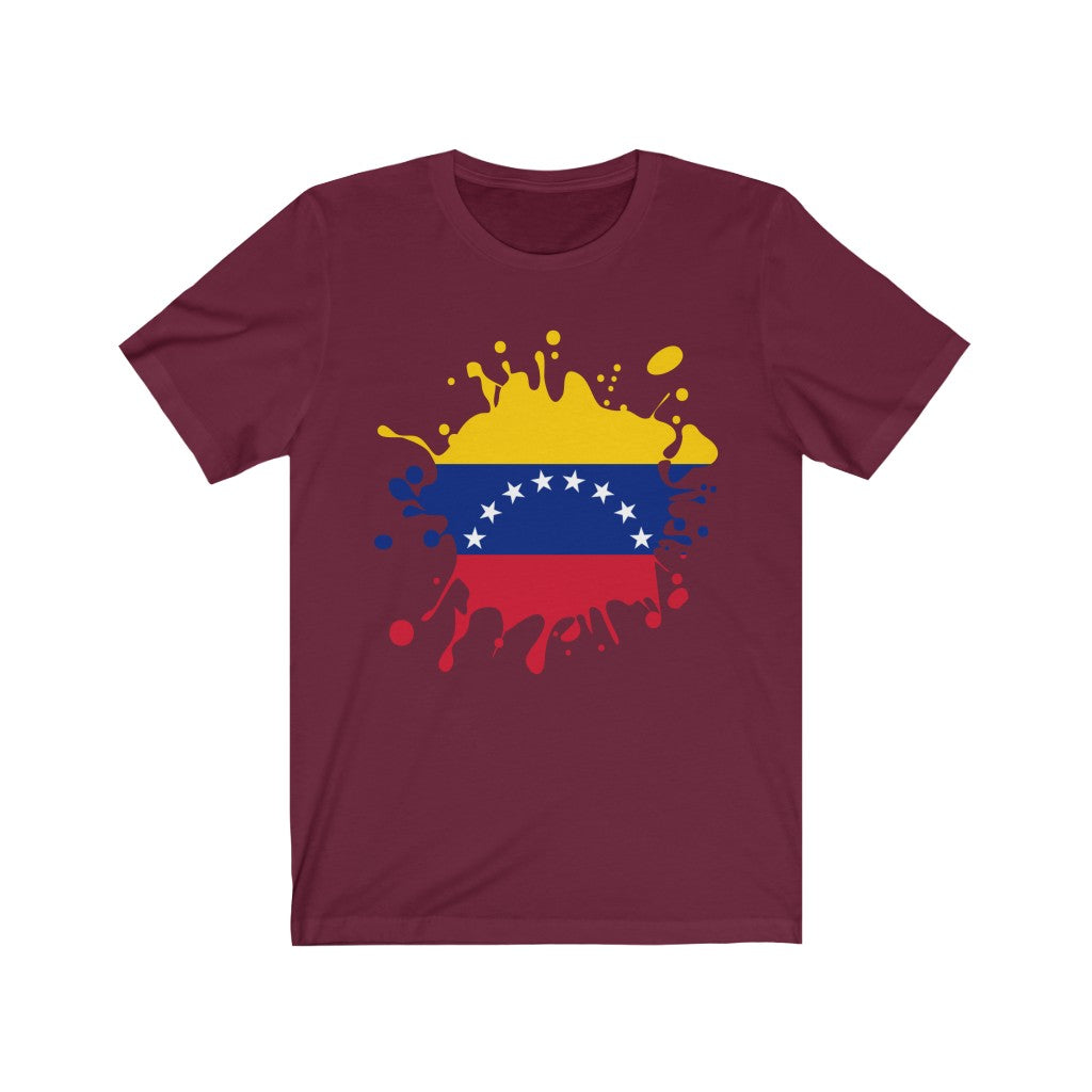 Venezuela Splat Flag Premium Tee - Unisex
