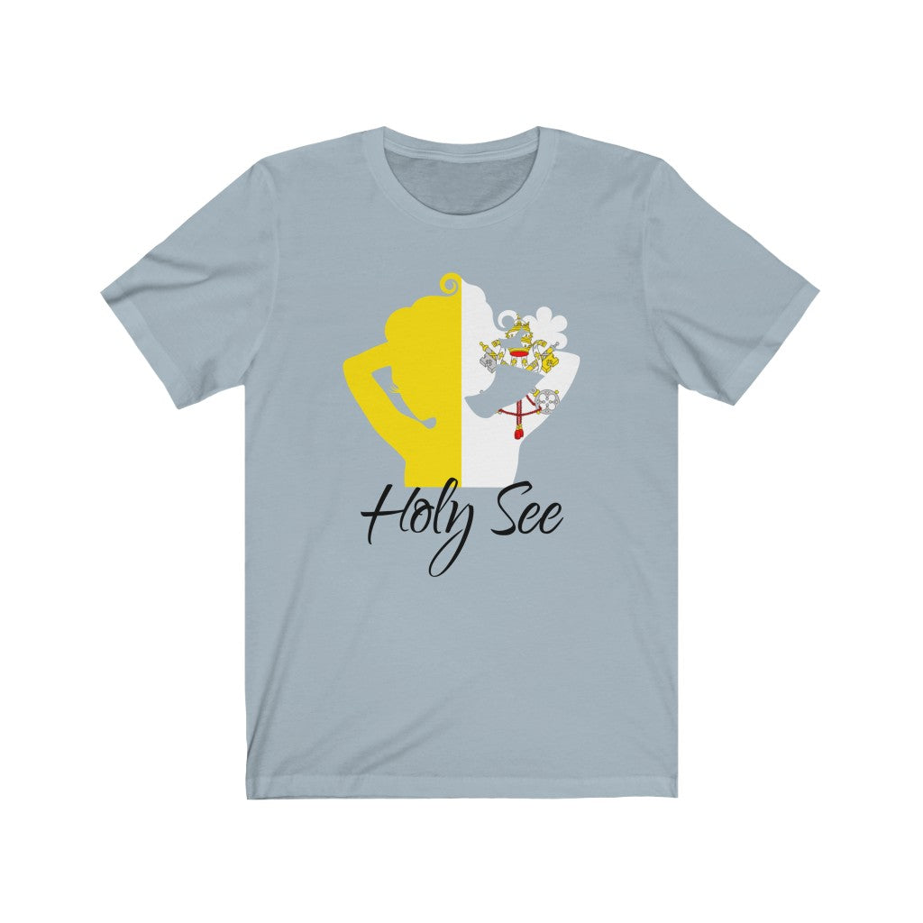 Holy See Lady Flag Premium Tee 1 - Unisex