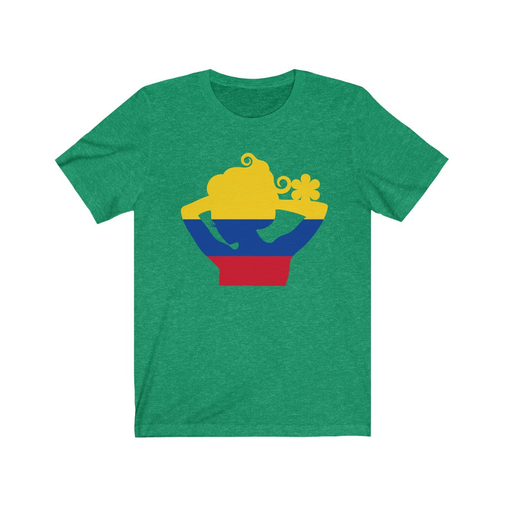 Colombia Lady Flag Premium Tee - Unisex