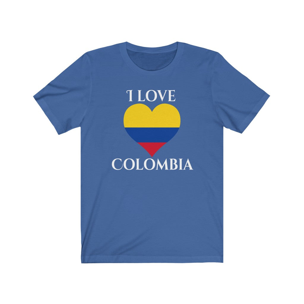 Colombia Heart Flag Premium Tee 2 - Unisex