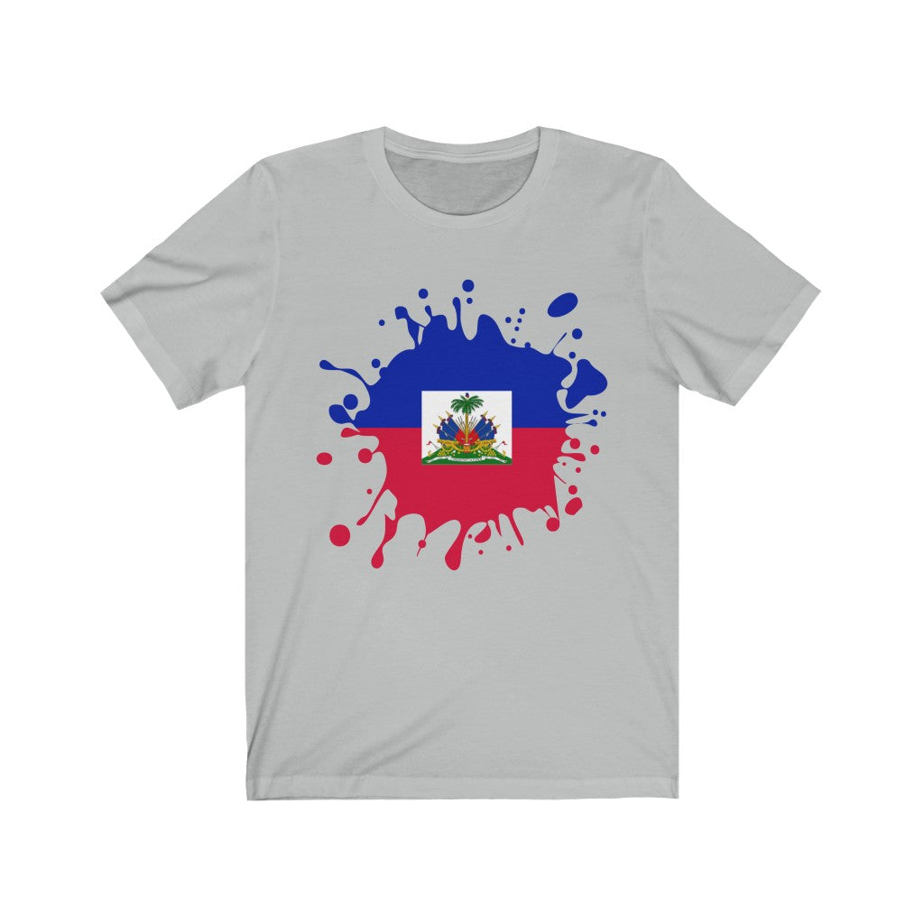Haiti Splat Flag Premium Tee - Unisex