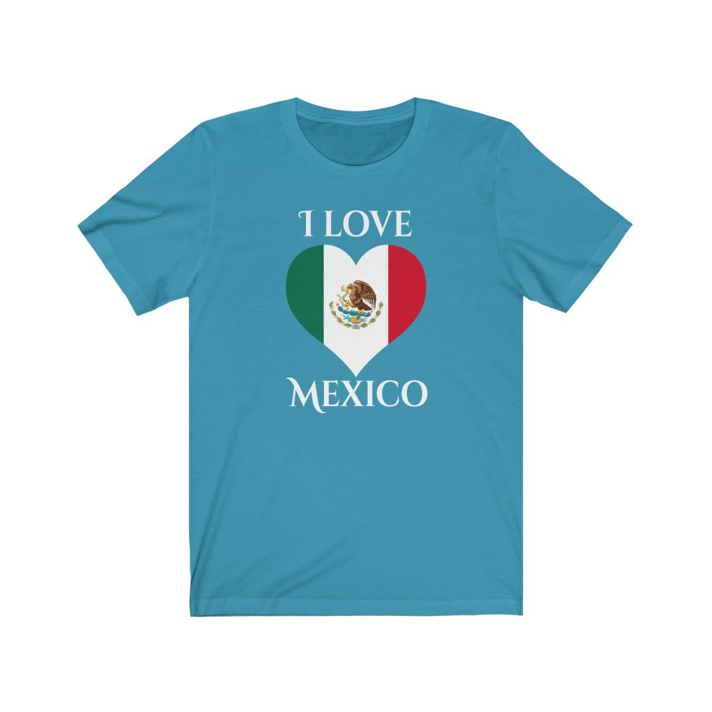 Mexico Heart Flag Premium Tee 2 - Unisex