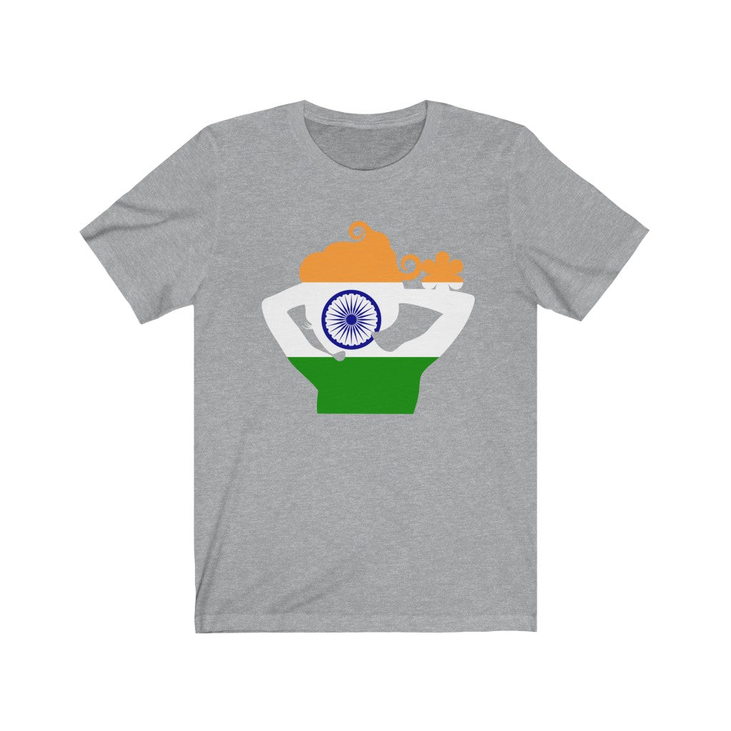India Lady Flag Premium Tee - Unisex