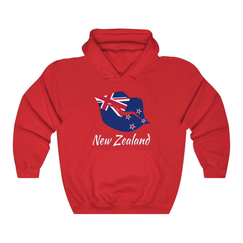 New Zealand Lips Flag Hoodie Sweatshirt 2 - Unisex