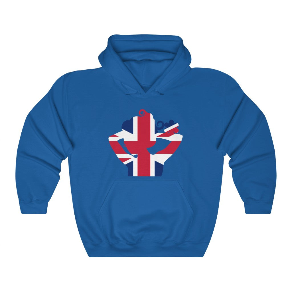 United Kingdom Lady Flag Hoodie Sweatshirt - Unisex
