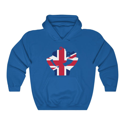 United Kingdom Lady Flag Hoodie Sweatshirt - Unisex