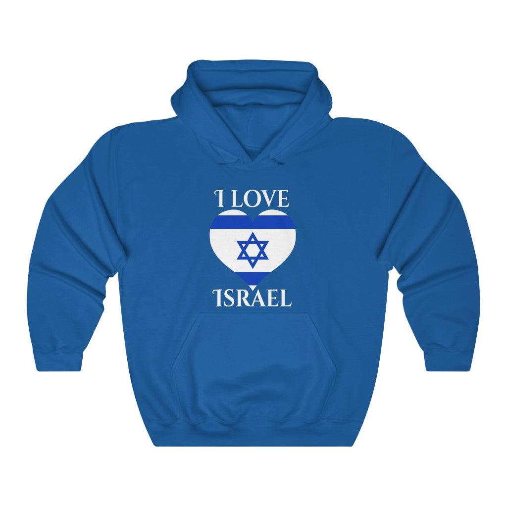 Israel Heart Flag Hoodie Sweatshirt 2 - Unisex