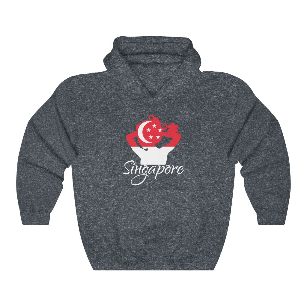 Singapore Lady Flag Hoodie Sweatshirt 2 - Unisex