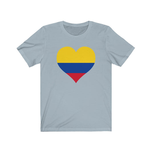 Colombia Heart Flag Premium Tee - Unisex